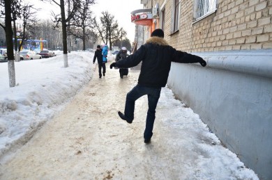 Что делать, если на улице гололедица