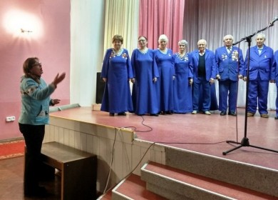 Народный хор ветеранов войны и труда УК «Центр досуга и творчества г. Бобруйска» начал свое юбилейное концертное турне с ДУП «Санаторий им. В.И. Ленина»