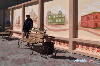 В Бобруйске появилась «стена достопримечательностей»
