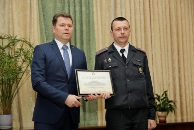 Торжественное мероприятие, посвященное Дню милиции, прошло в УВД Бобруйского горисполкома
