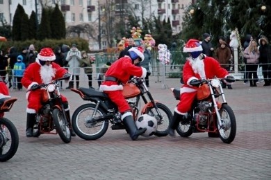 Жителей и гостей города приглашают на мотобольный матч, который состоится на площади Ленина