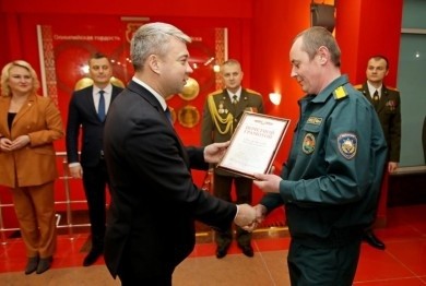 Торжественное мероприятие, посвященное Дню спасателя, прошло в стенах “Бобруйск-Арены”