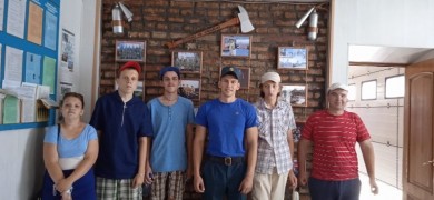 Экскурсия молодых инвалидов в пожарную аварийно-спасательную часть