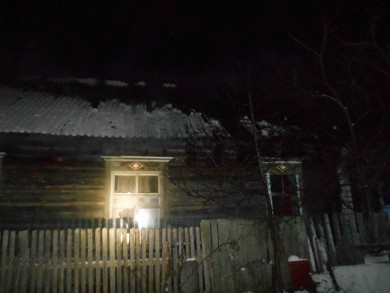 На переулке Дальнем горел дом
