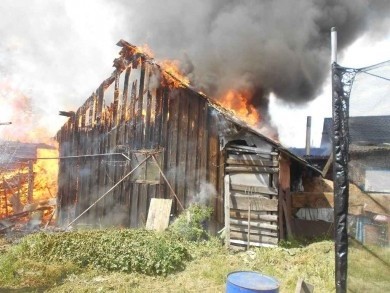 Горел хозпостройки во 2-м переулке Куйбышева.